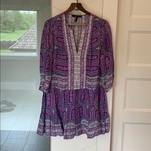 BCBGMaxazria Multi Colored Tunic Dress